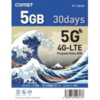 COMSTプリペイド5G/4Gデータ専用SIM 5GB/30日